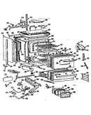 Lower oven and burner section