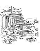 Lower oven and burner section