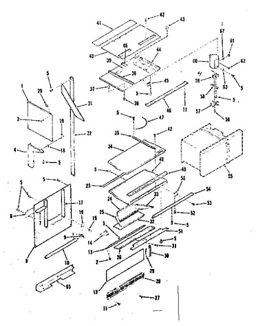 Upper oven pedestal section