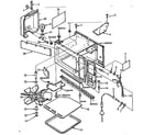 Kenmore 9116878310 microwave oven module cabinet parts diagram
