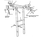 Sears 70172007-83 t-frame assembly no. 101 diagram