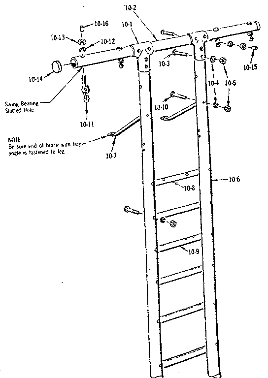 T-FRAME ASSEMBLY NO. 201