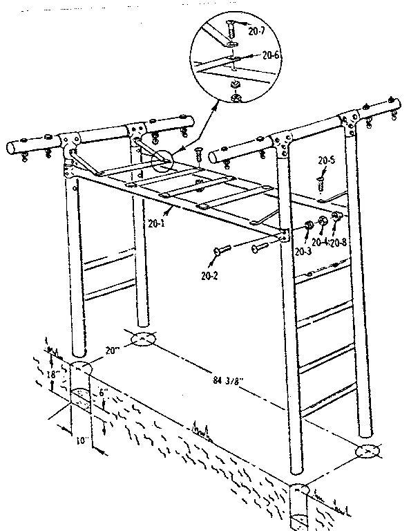 T-frame assembly no. 301