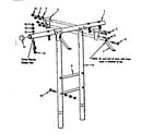 Sears 70172257-83 t-frame assembly no. 101 diagram