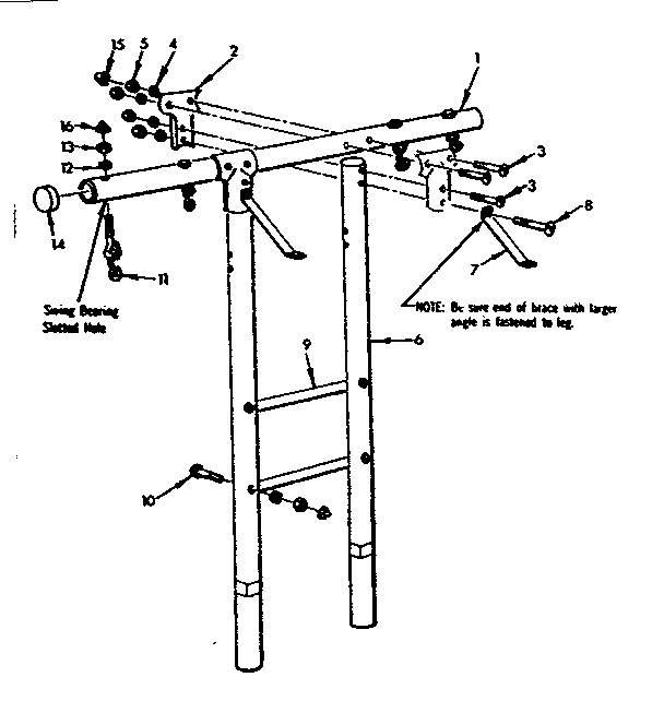 T-frame assembly no. 101