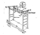 Sears 70172257-83 t-frame assembly no. 303 diagram