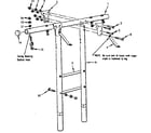 Sears 70172757-83 t-frame assembly no. 101 diagram