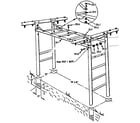 Sears 70172757-83 t-frame assembly no. 303 diagram