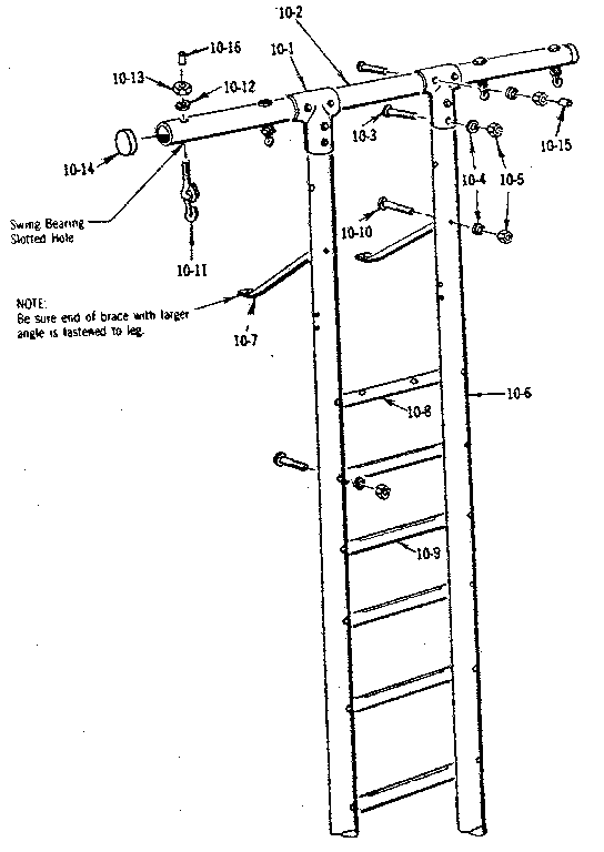 T-frame assembly no. 201
