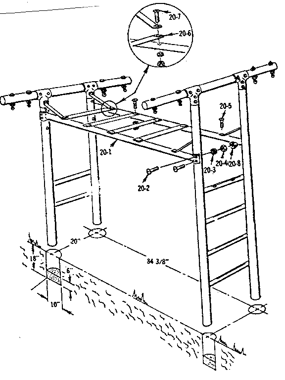 T-frame assembly no. 301