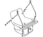 Sears BABY SEAT-70501 replacement parts diagram