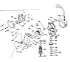 Craftsman 501562-1 motor & switch assembly no. 501562-1 diagram
