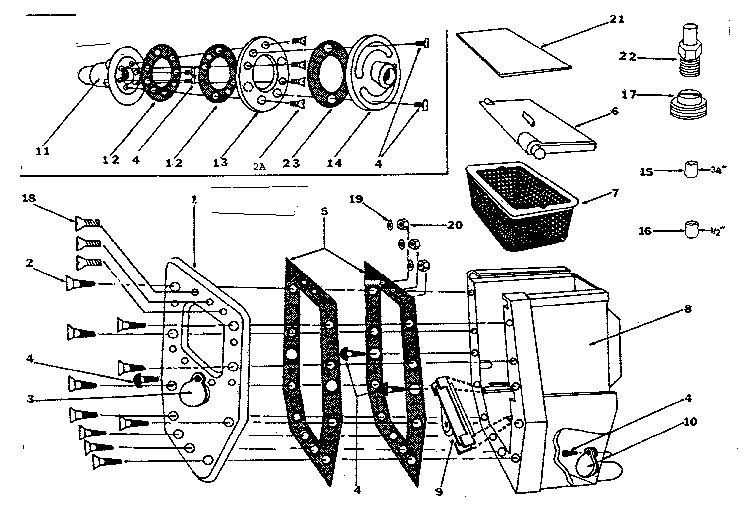Return fitting and skimmer