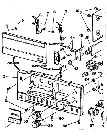 Front panel assembly