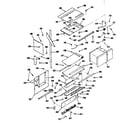 Kenmore 9119898311 upper oven pedestal section diagram