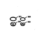 Kenmore 9119898311 porcelain pan and chrome ring kit diagram