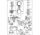 Craftsman 500130200 air cleaner assembly diagram