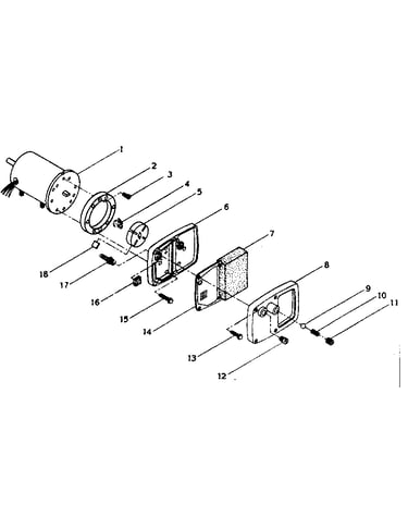 Motor and pump assembly