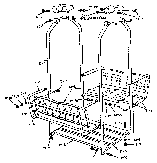 LAWN SWING ASSEMBLY