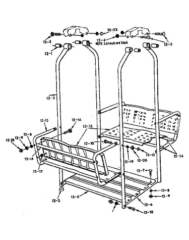 Lawn swing assembly
