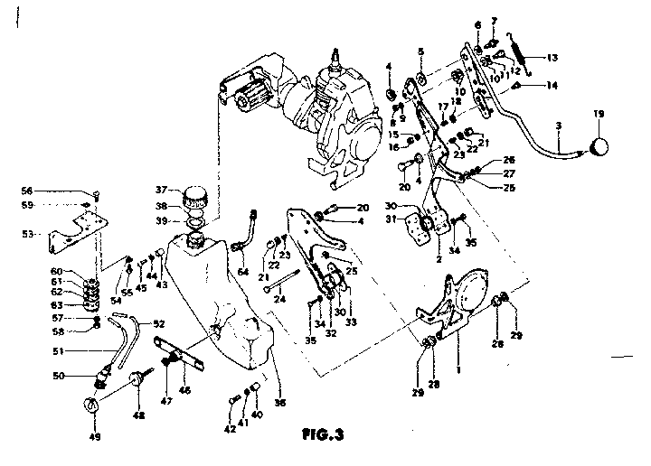 Fuel tank and carburetor