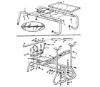 Lifestyler 15334-CHROME BENCH/PULLEY COMB frame assembly diagram