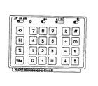 Sears 27258010 keyboard assembly diagram