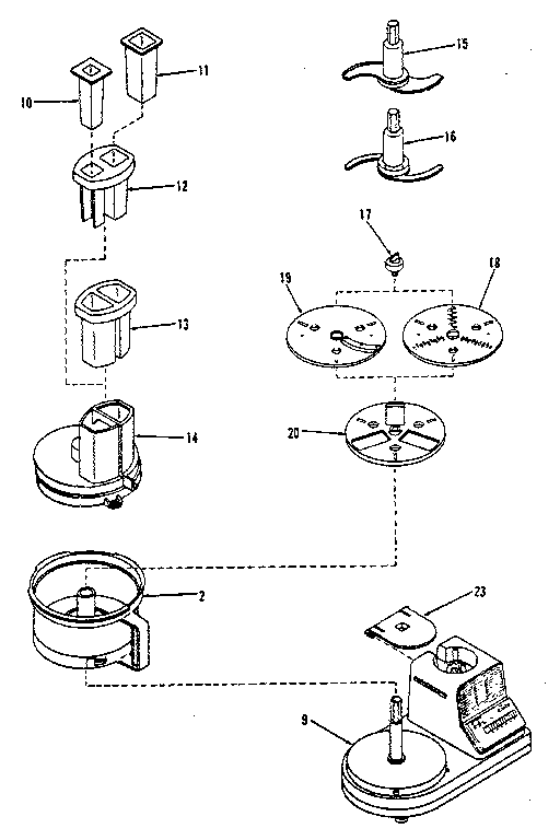 Food processor assembly