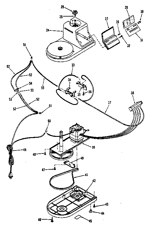 Electricals and housing assembly