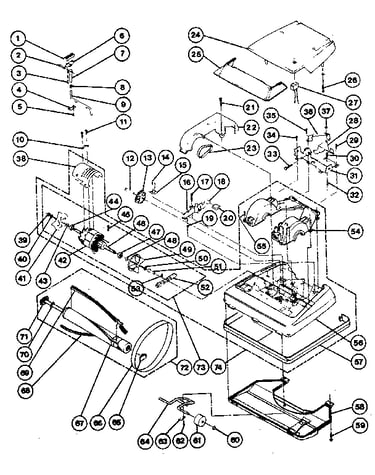 Nozzle and motor assembly
