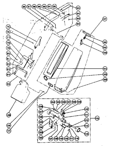 Handle and bag housing