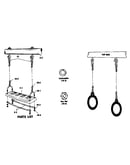 Swing and gym ring assembly #90104