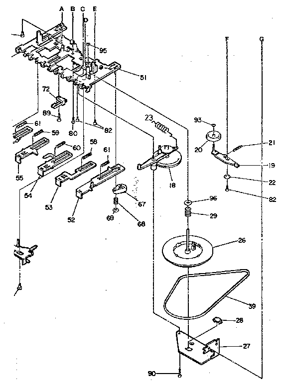 Take up assembly