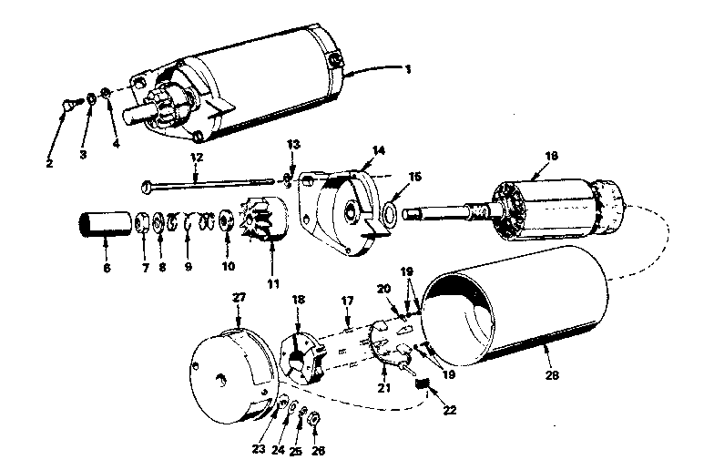 Starter motor parts