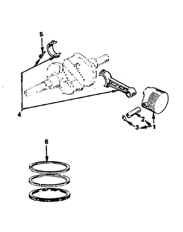 Piston and connecting rod