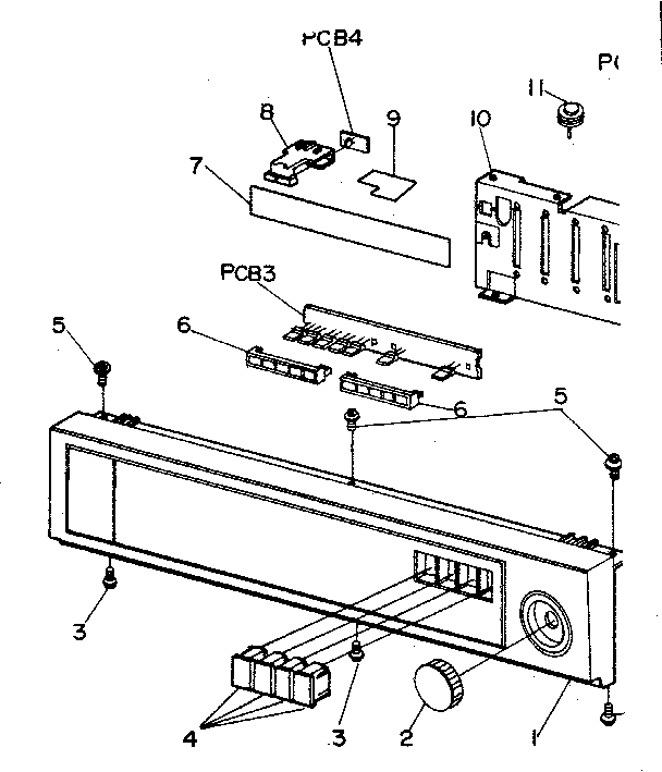 Front panel assembly