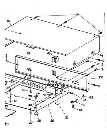 Top cover and rear chassis