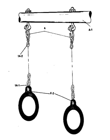 Gym ring assembly #90104