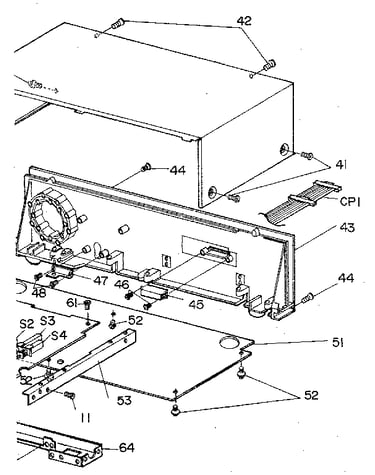 Rear cabinet