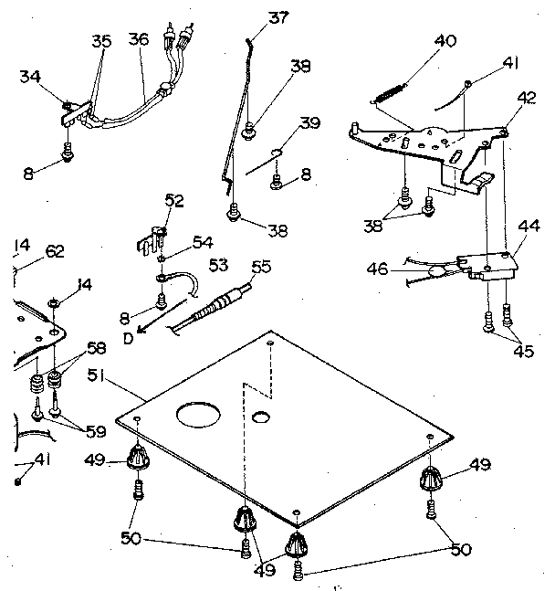 Actuating plate