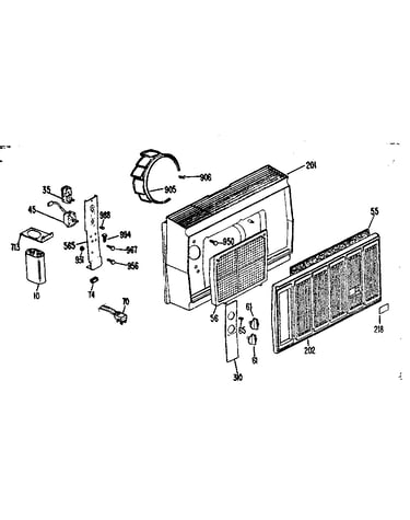Front panel and switchs