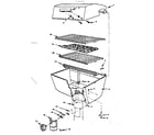Kenmore 2582308171 grill and burner section diagram