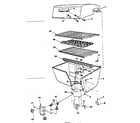 Kenmore 2582308280 grill and burner section diagram