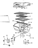 Grill and burner section