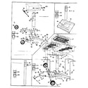 Kenmore 2582358210 post, patio base, standard cart & deluxe diagram
