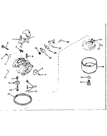 Carburetor assembly 632121