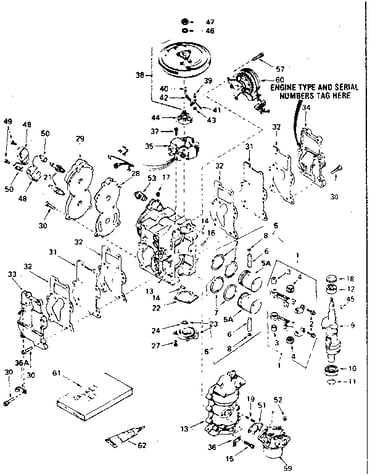 Engine assembly type no. 382-c