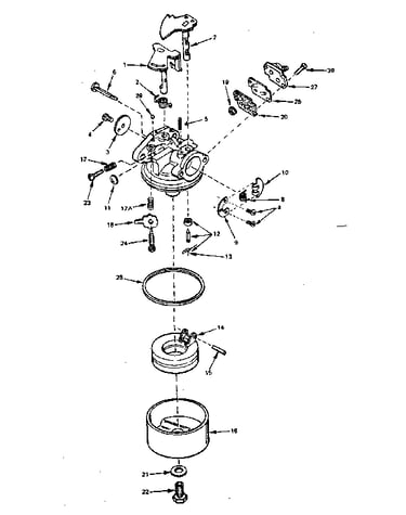 Carburetor assembly no. 632063