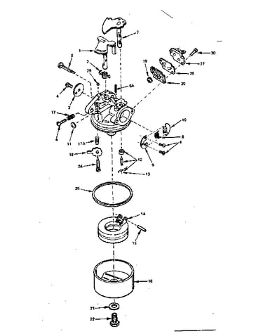 Carburetor assembly no. 632056