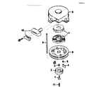 Tecumseh H35-45509N rewind starter diagram